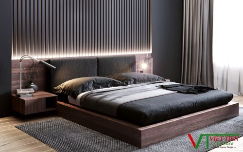 Giường gỗ công nghiệp MDF