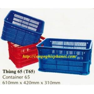 Thùng Nhựa Hở T65