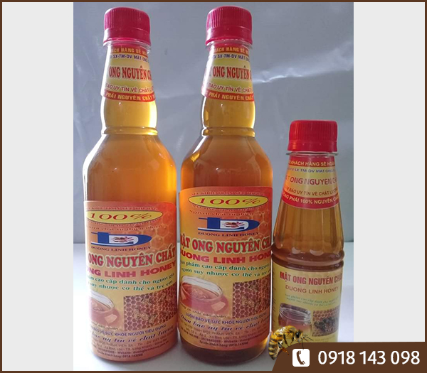 Mật ong nguyên chất 500ml - Chai PET nhựa