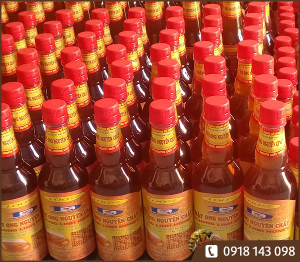 Mật ong nguyên chất 500ml - Chai thủy tinh