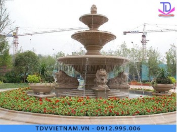 Mẫu đài phun nước mini bằng đá