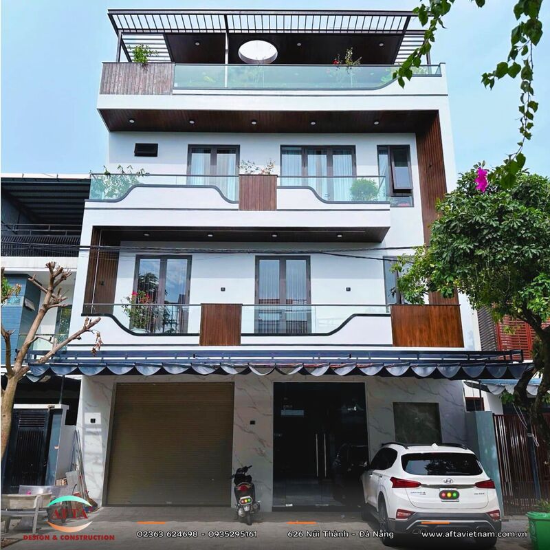 Mẫu nhà phố kết hợp kinh doanh - Nhà anh Phúc