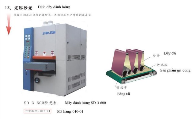 Máy sản xuất ván sàn tre