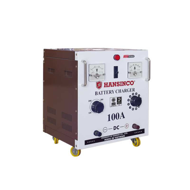 Máy nạp ắc quy Hansinco 100A - Quấn dây đồng