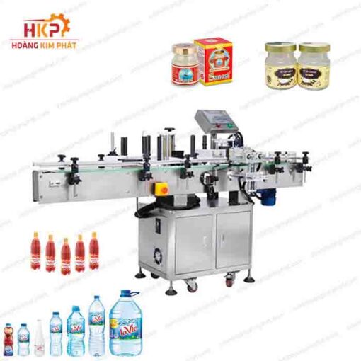 Máy dán nhãn gập đôi