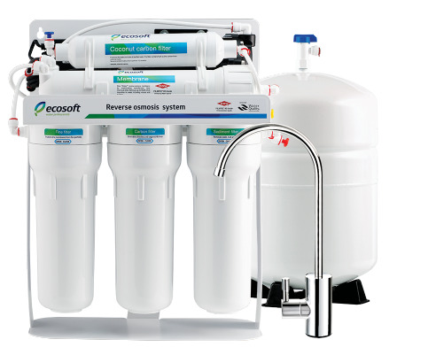 Máy lọc nước Ecosoft 6 lõi lọc có máy bơm