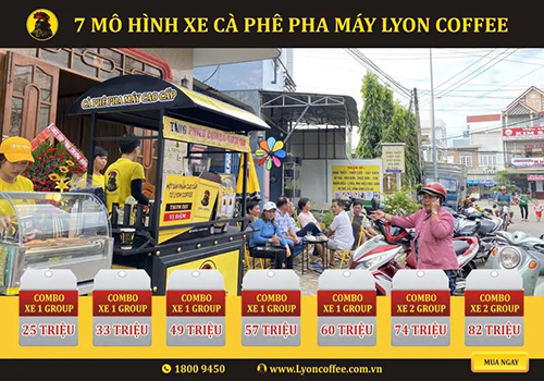Mô hình xe cà phê