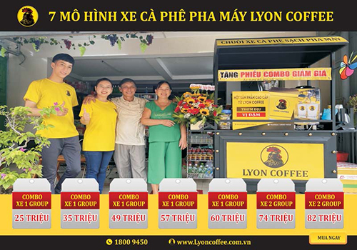 Mô hình xe cà phê