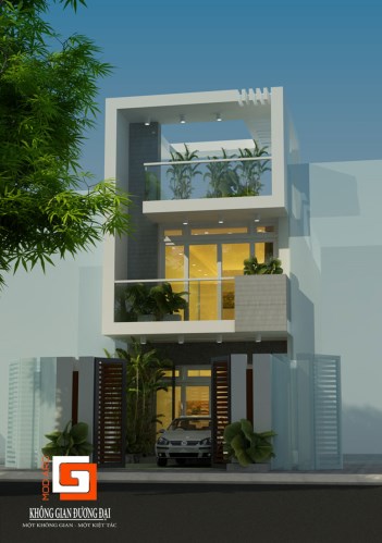 Thiết kế nhà phố 3 tầng