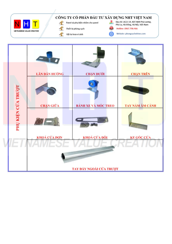 Phụ kiện cửa trượt