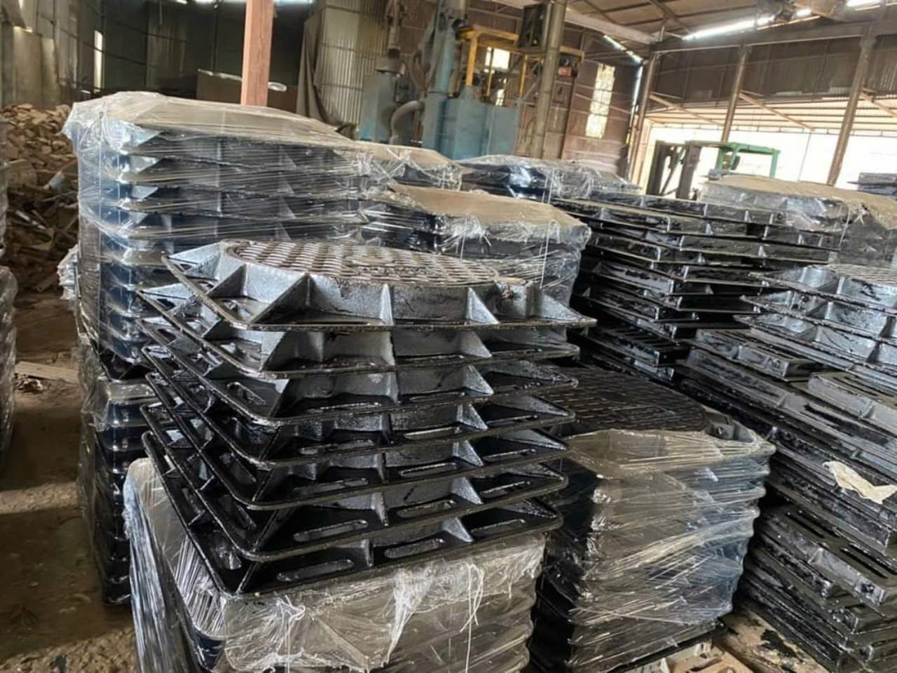Nắp hố ga khung âm nắp tròn