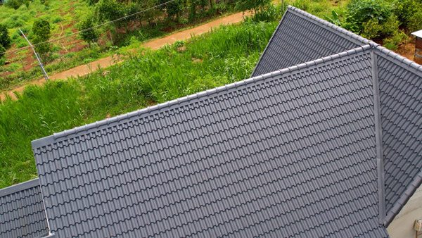 Nhà lợp granite xám