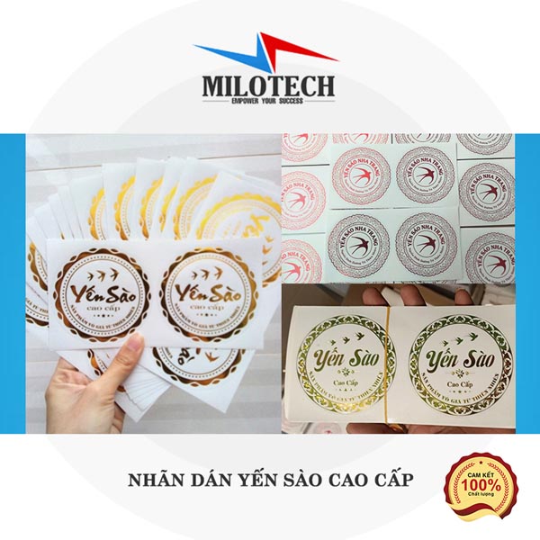 Nhãn dán yến sào cao cấp