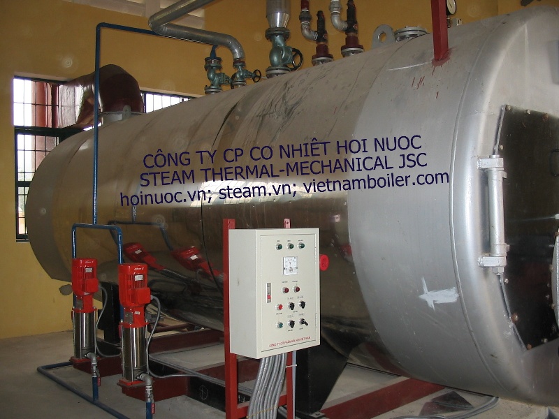Nồi hơi đốt dầu FO 3 tấn