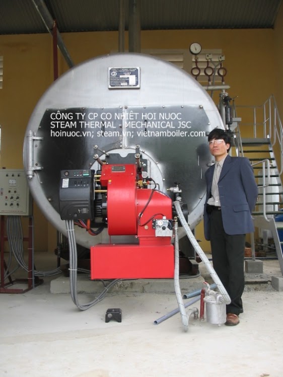 Nồi hơi đốt dầu FO 3 tấn