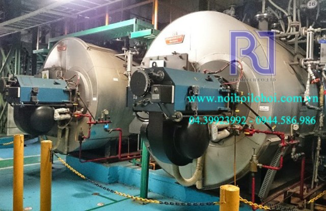 Nồi hơi đốt dầu đặt nằm