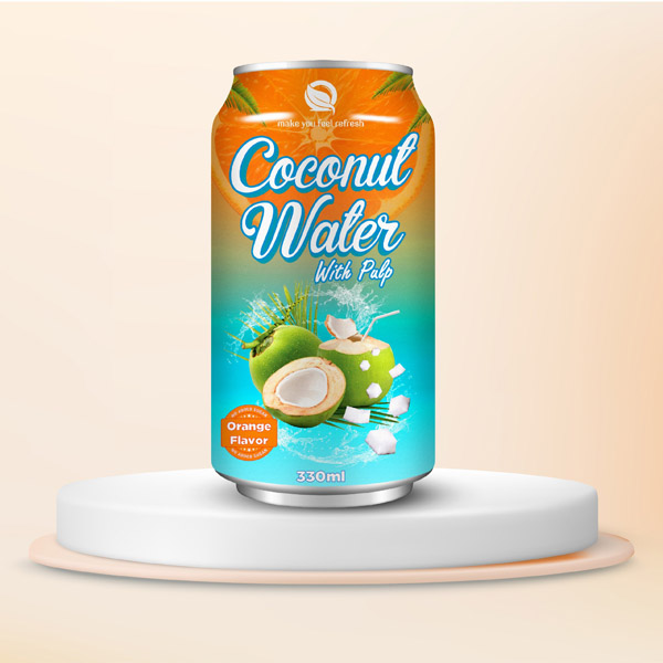 Nước dừa hương cam 330ml