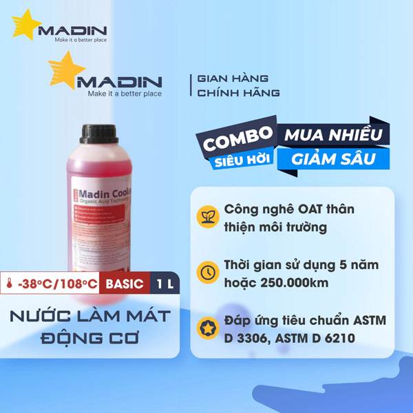 Madin Coolant Basic 50% Etylen Glycol 1L