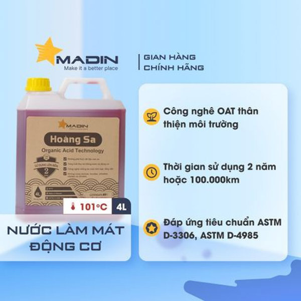 Madin Coolant Hoàng Sa 4L