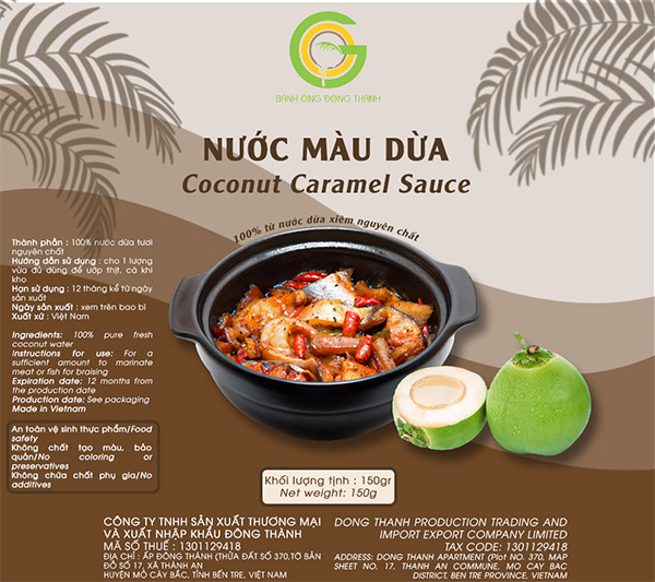Nước màu dừa Bến Tre