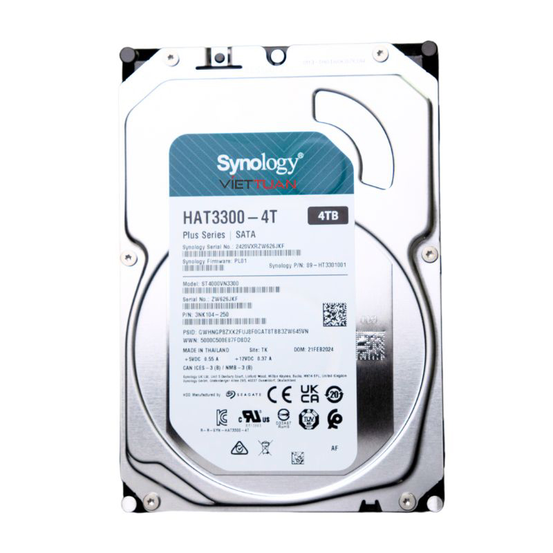 Ổ cứng HDD Synology Plus HAT3300 4TB