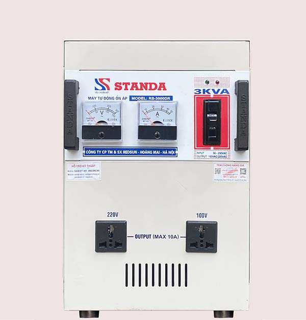 Ổn áp Standa 3KVA dải 90-250V Model RS-3000DR-A