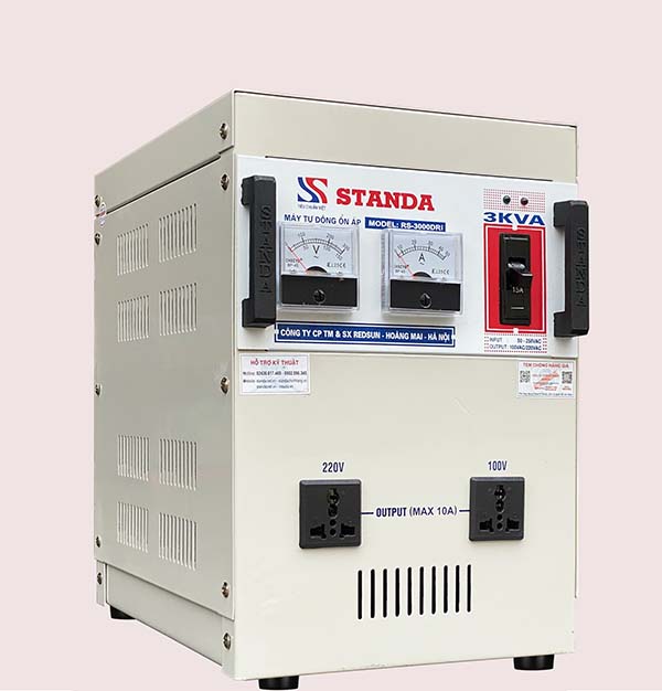 Ổn áp Standa 3KVA dải 90-250V Model RS-3000DR-C