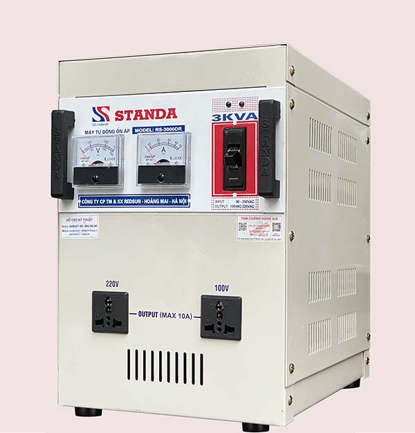 Ổn áp Standa 3KVA dải 90-250V Model RS-3000DR-D
