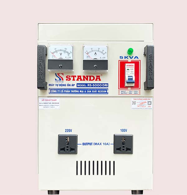 Ổn áp Standa 5KVA dải 50-250V Model RS-5000DRI-A