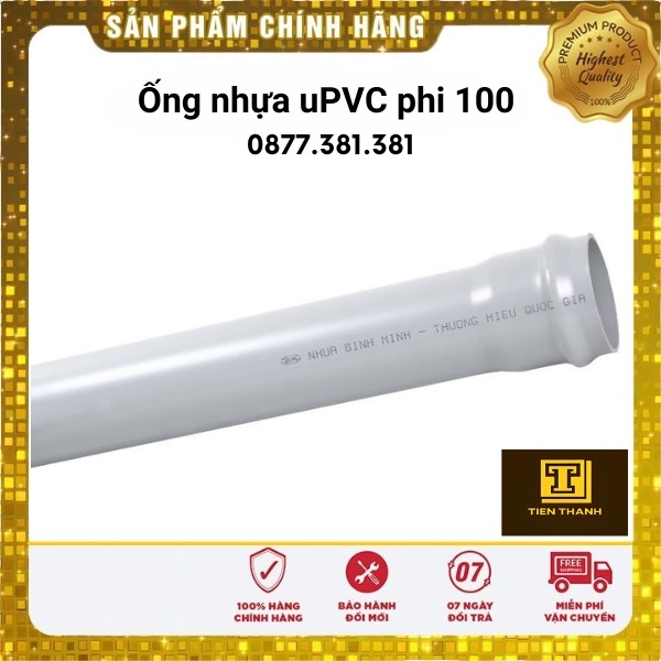 Ống nhựa uPVC phi 100 – nhựa Bình Minh