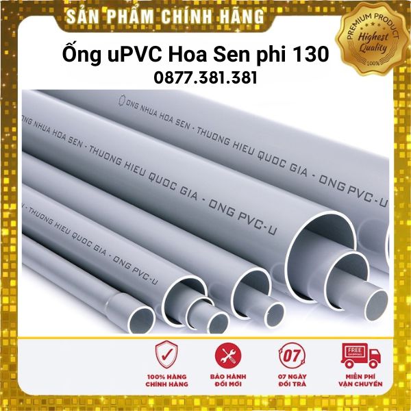 Ống uPVC Hoa Sen phi 130