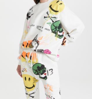 Bộ áo nỉ cổ thuyền Oversize