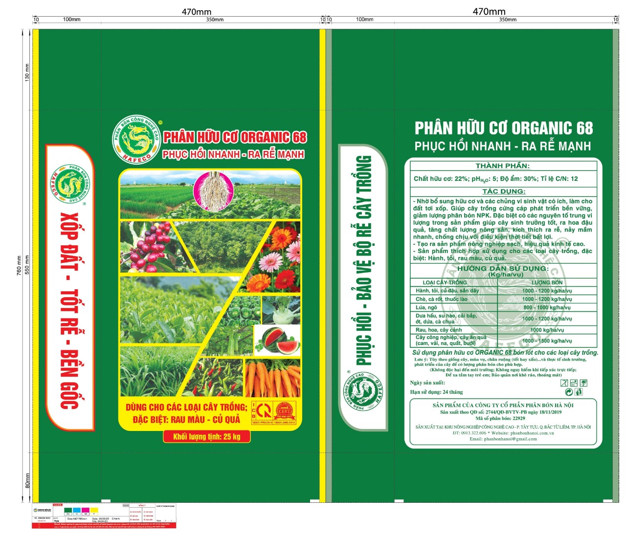Phân Hữu Cơ Organic 68