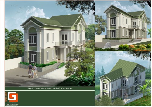 Phối cảnh biệt thự