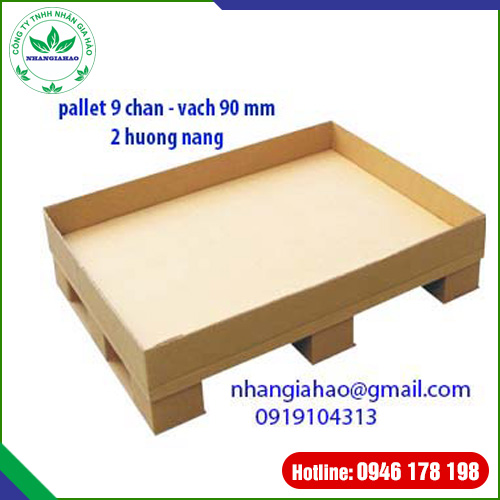 Pallet 9 chân vách 90 2 hướng nâng