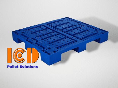 Pallet nhựa lót sàn 1200x1000x150mm màu xanh PL01-LS