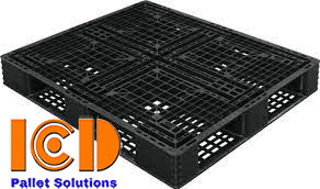 Pallet nhựa xuất khẩu 1200x1000x120mm màu đen