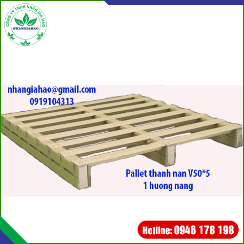 Pallet thanh nan V50x5 1 hướng nâng