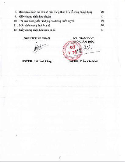 Phiếu tiếp nhận