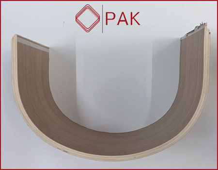 Phôi cong U Veneer óc chó