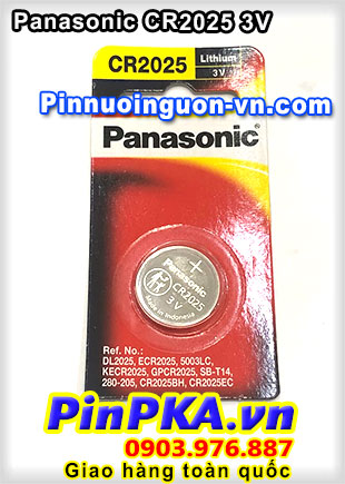 Pin cúc áo 3V Panasonic Lithium CR2025
