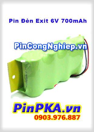 Pin đèn Exit 6V 700mAh Ni-mh
