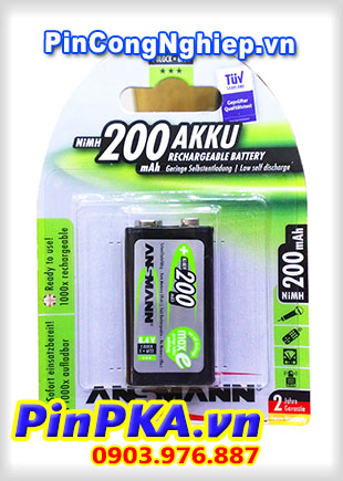 Pin sạc 9v Ansmann 200mAh MaxE AKKU