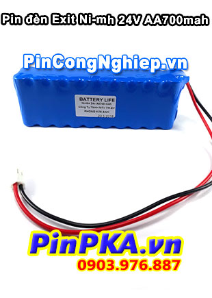 Pin sạc khối Ni-mh 24V AA700mAh