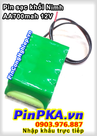Pin sạc khối Nimh AA 700mAh 12V