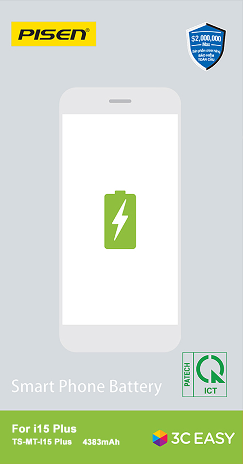 Pin iPhone i15 Plus- 4383mAh