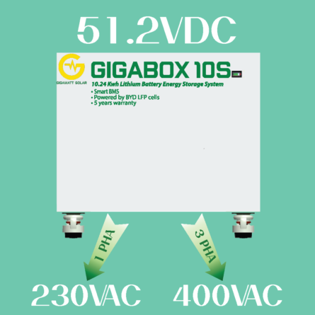 Pin lưu trữ điện Lifepo4 10kwh GIGABOX 10S