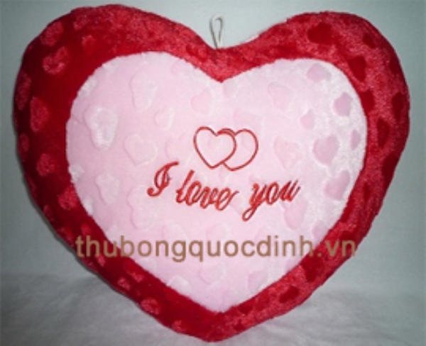 Gối bông tim