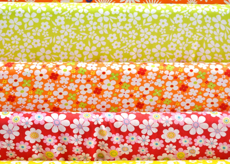 Vải Rayon in hoa