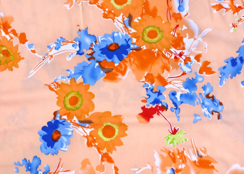 Vải Rayon in hoa